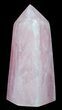 Polished Rose Quartz Obelisk - Madagascar #59704-1